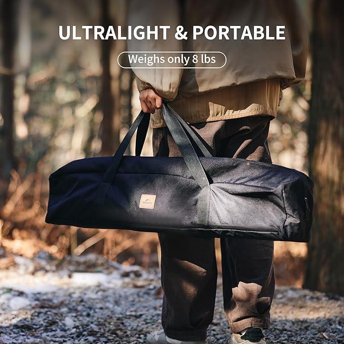 All-in-One Camping Table with Built-in Stove - Lightweight Aluminum & Foldable Design